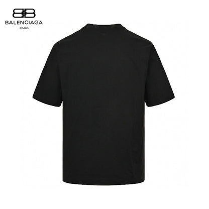 Balenciaga Cracked 'BB' Logo T-Shirt (Black)