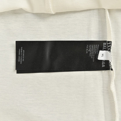 Balenciaga Cracked 'BB' Logo T-Shirt (White)