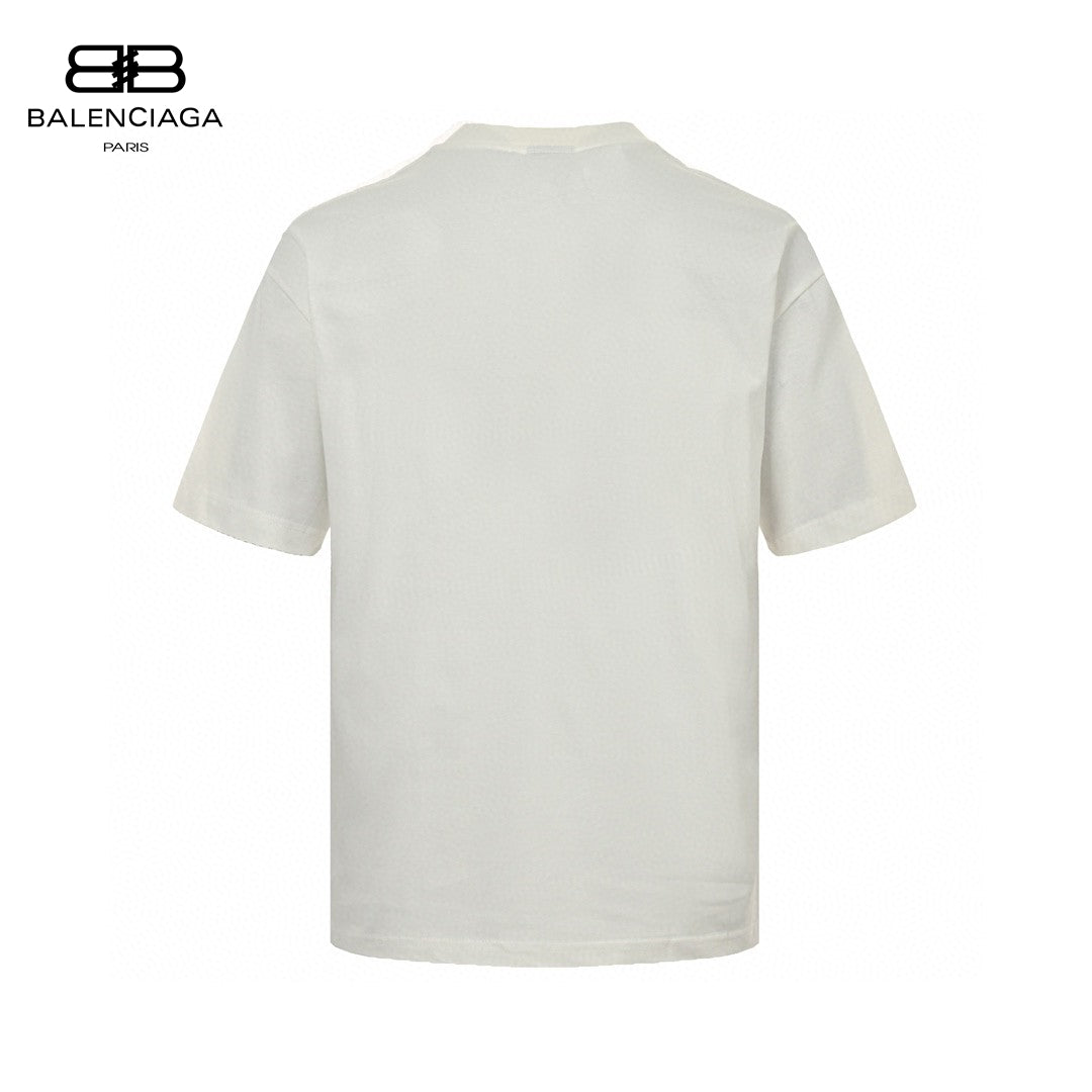 Balenciaga Cracked Logo T-Shirt (White)