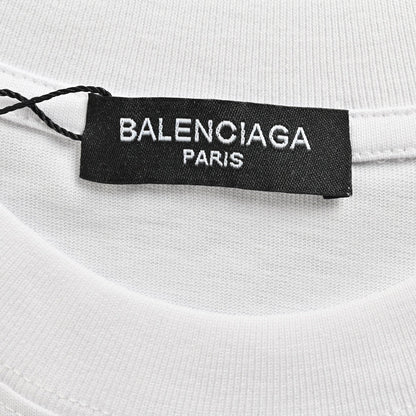 Balenciaga Crystal Logo T-Shirt in White