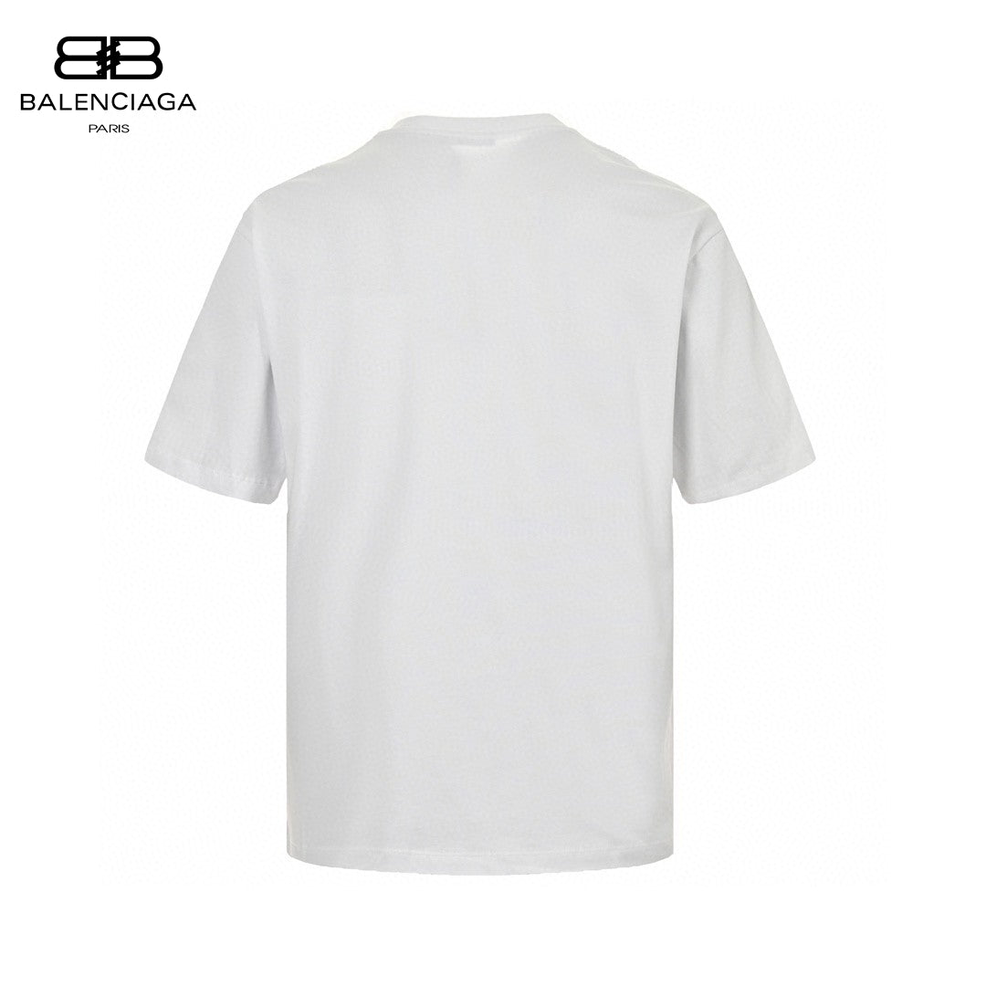 Balenciaga Crystal Logo T-Shirt in White