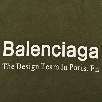 Balenciaga Design Team T-Shirt (Olive Green)