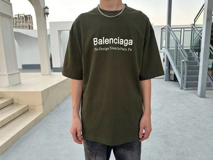 Balenciaga Design Team T-Shirt (Olive Green)