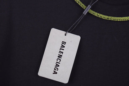 Balenciaga Digital Age Logo T-Shirt - Black