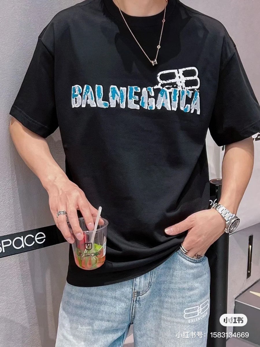 Balenciaga Distorted Logo T-Shirt