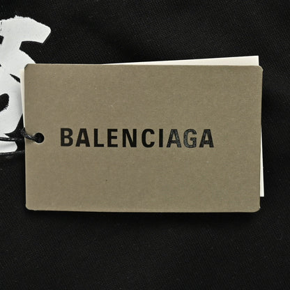 Balenciaga Distorted Logo T-Shirt (Black)