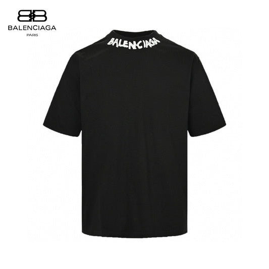 Balenciaga Distorted Logo T-Shirt (Black)