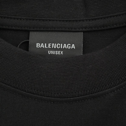 Balenciaga Distorted Logo T-Shirt (Black)