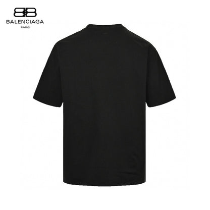 Balenciaga Distorted Logo T-Shirt (Black)