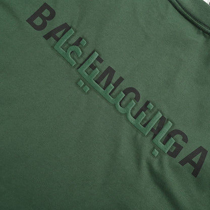 Balenciaga Distorted Logo T-Shirt (Green)