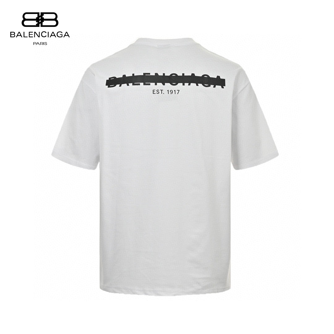 Balenciaga Distorted Logo T-Shirt (White)