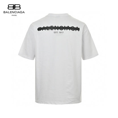 Balenciaga Distorted Logo T-Shirt (White)