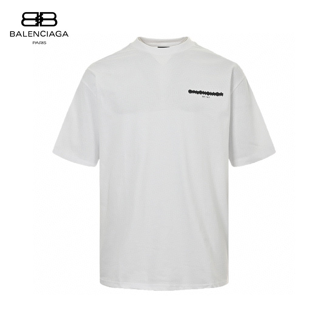 Balenciaga Distorted Logo T-Shirt (White)