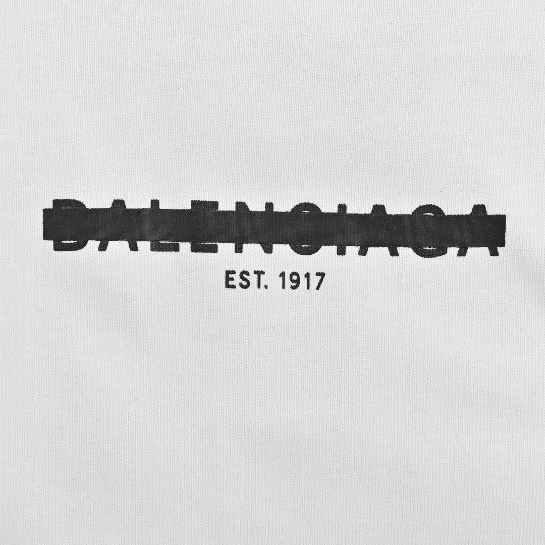 Balenciaga Distorted Logo T-Shirt (White)