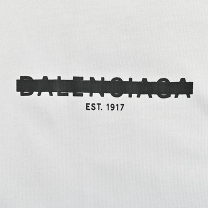 Balenciaga Distorted Logo T-Shirt (White)