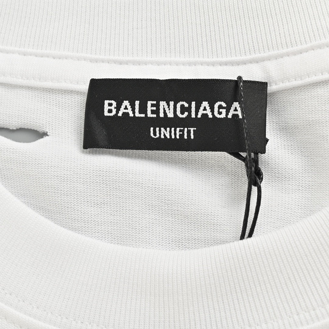 Balenciaga Distressed Logo T-Shirt