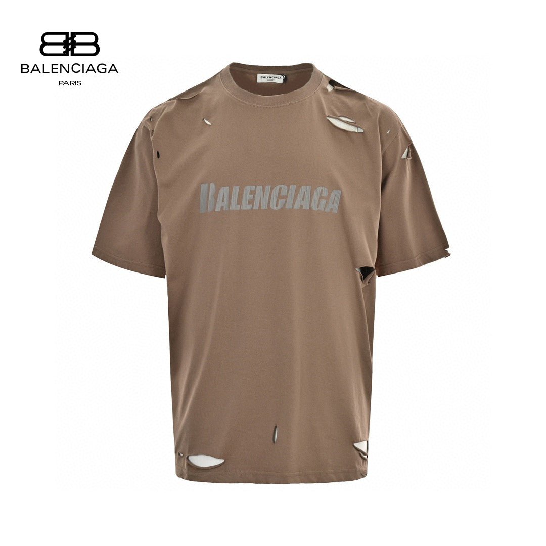 Balenciaga Distressed Logo T-Shirt