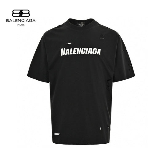 Balenciaga Distressed Logo T-Shirt