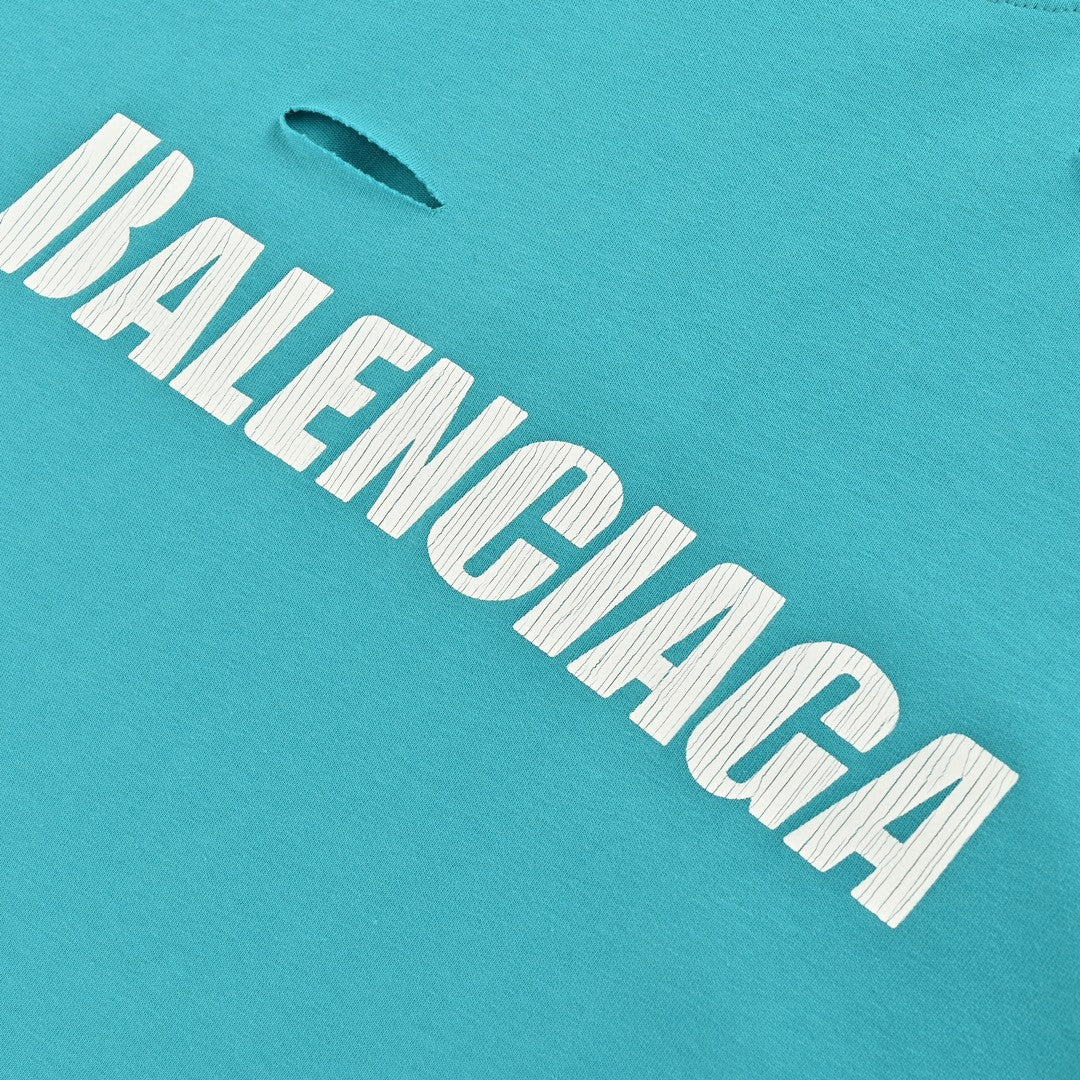 Balenciaga Distressed Logo T-Shirt