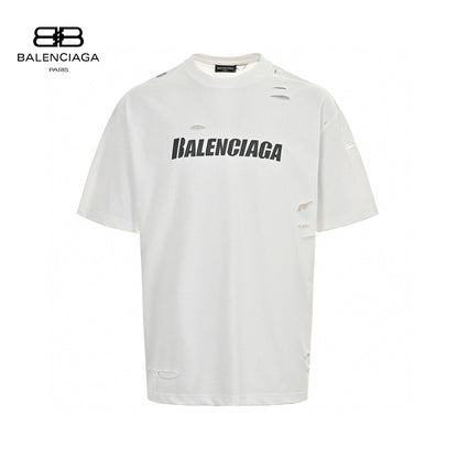 Balenciaga Distressed Logo T-Shirt