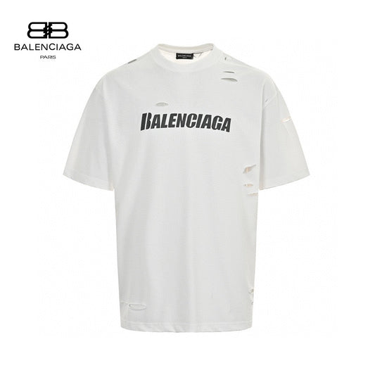 Balenciaga Distressed Logo T-Shirt