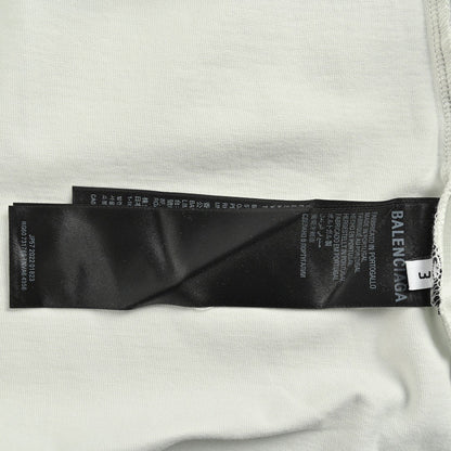 Balenciaga Distressed Logo T-Shirt in White