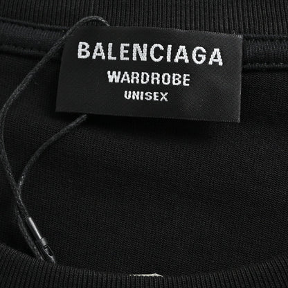 Balenciaga Embroidered Patch Logo T-Shirt (Black)