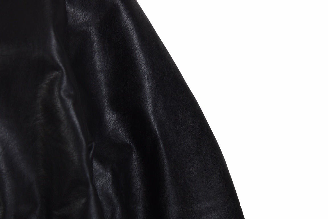 BALENCIAGA FAUX LEATHER JACKET BLACK