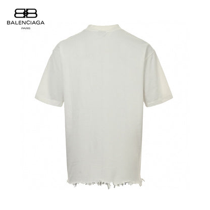 Balenciaga Fringe Hem T-Shirt