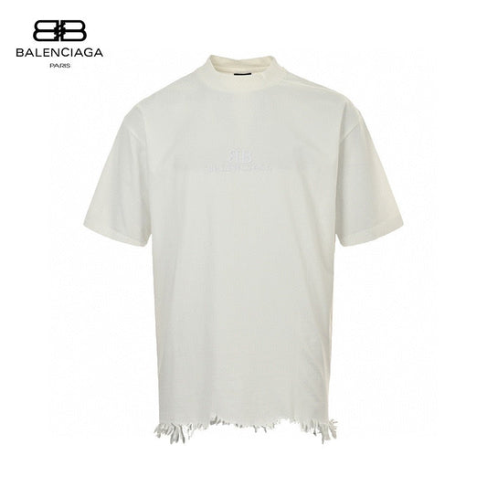 Balenciaga Fringe Hem T-Shirt