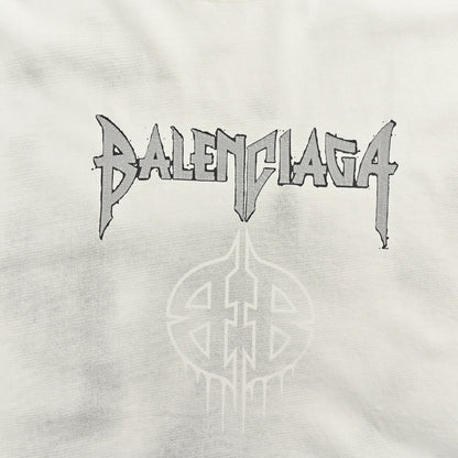 Balenciaga Gothic Logo T-Shirt (White)