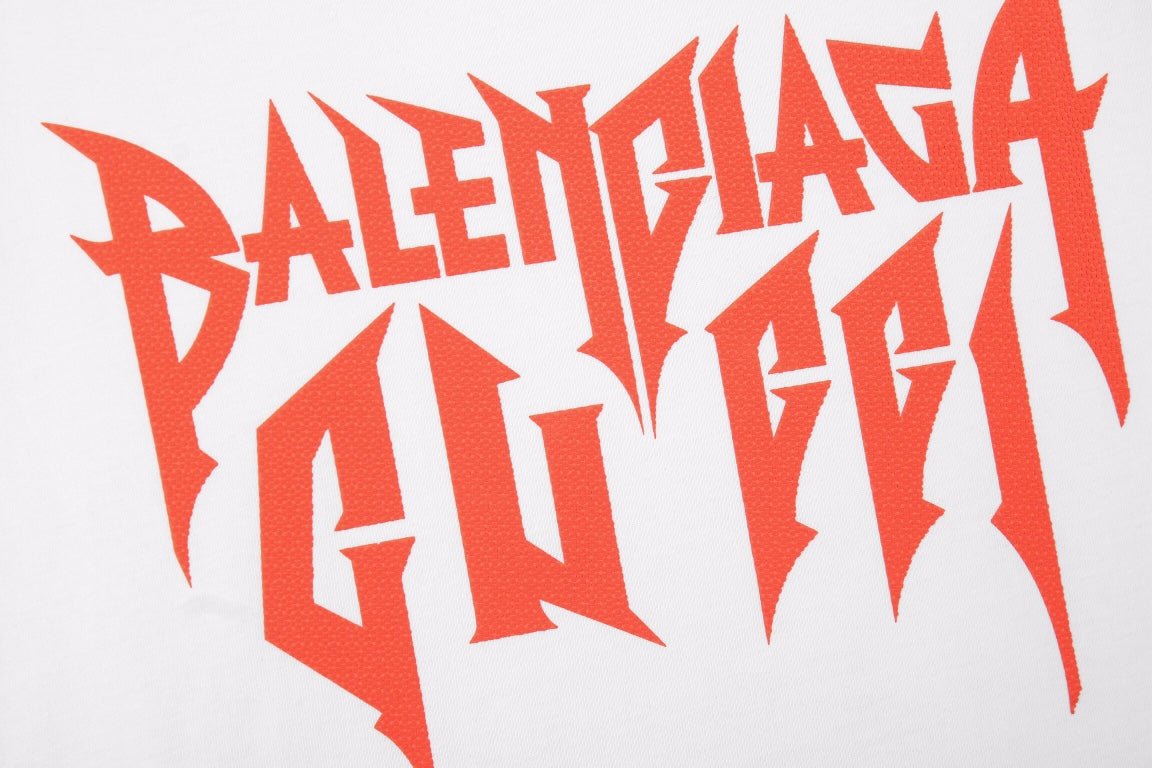 Balenciaga Gothic Logo T-Shirt - White