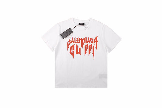 Balenciaga Gothic Logo T-Shirt - White