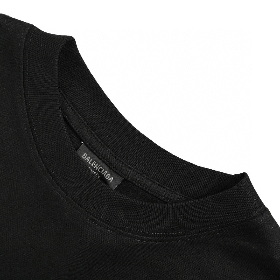 Balenciaga Gradient Logo T-Shirt (Black)