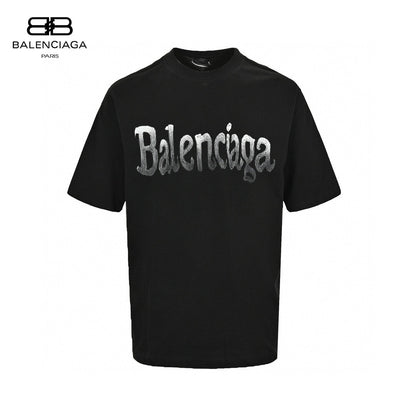 Balenciaga Gradient Logo T-Shirt (Black)