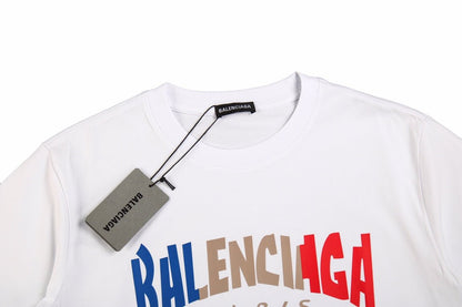 BALENCIAGA GRADIENT LOGO T-SHIRT WHITE