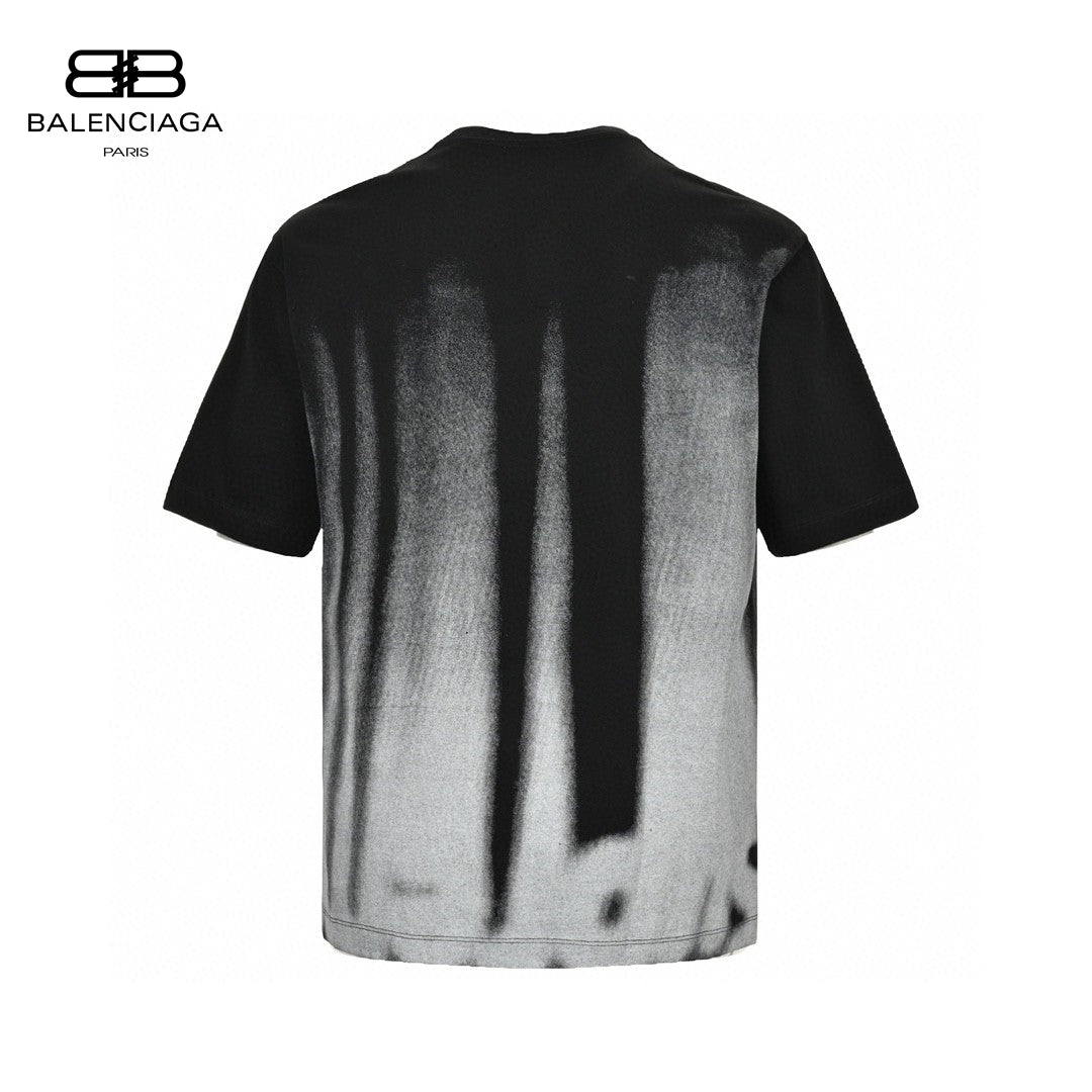 Balenciaga Gradient Stripe Black T-Shirt