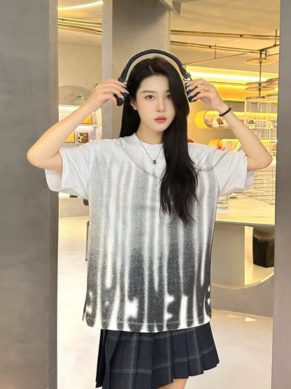 Balenciaga Gradient Stripe T-Shirt