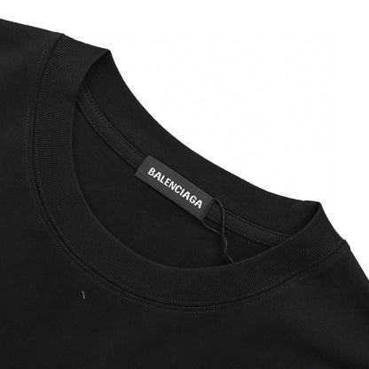 Balenciaga Graffiti Logo Black T-Shirt