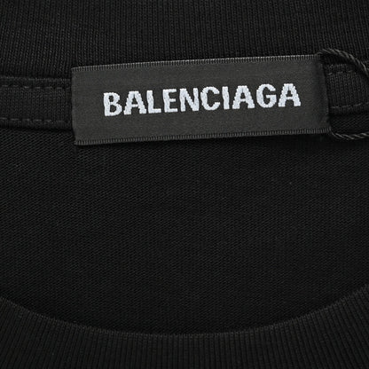 Balenciaga Graffiti Logo Black T-Shirt