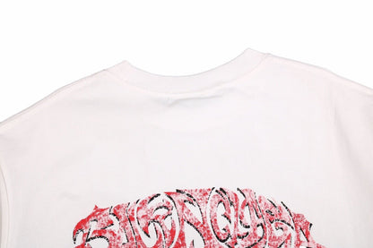 BALENCIAGA GRAFFITI LOGO T-SHIRT WHITE