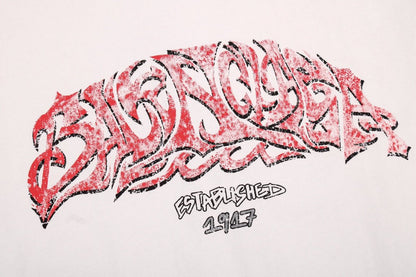 BALENCIAGA GRAFFITI LOGO T-SHIRT WHITE