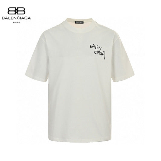 Balenciaga Graffiti Logo White T-Shirt