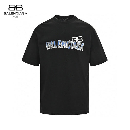 Balenciaga Graphic Logo T-Shirt (Black)