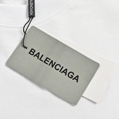 Balenciaga Graphic Logo T-Shirt (White)