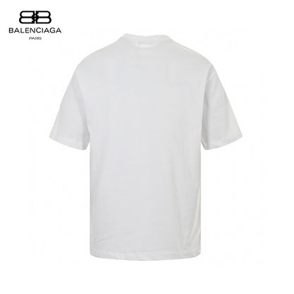 Balenciaga Graphic Logo T-Shirt (White)