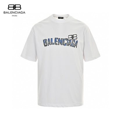 Balenciaga Graphic Logo T-Shirt (White)