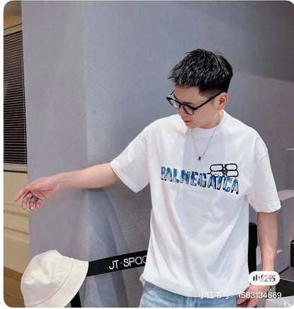 Balenciaga Graphic Logo T-Shirt (White)