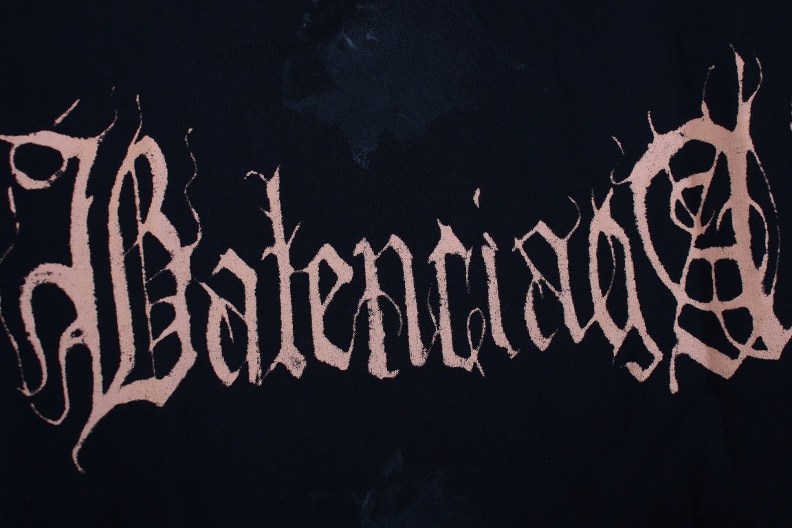 BALENCIAGA LOGO HOODIE BLACK