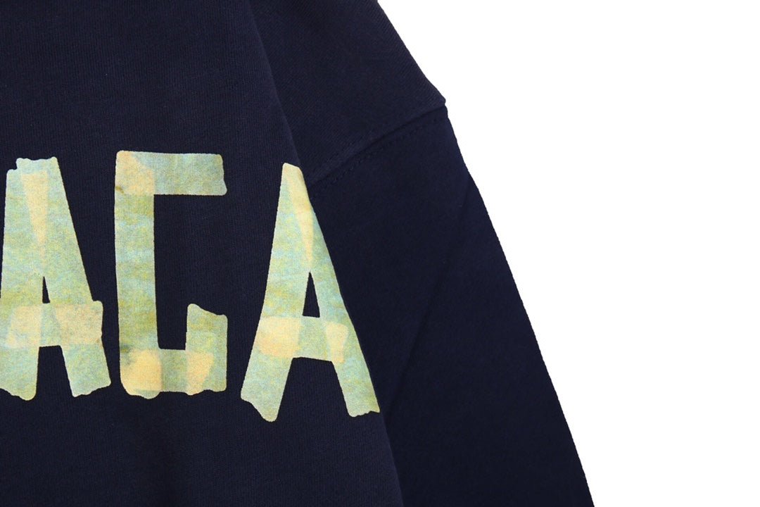 BALENCIAGA ALTERNATIVE LOGO HOODIE NAVY